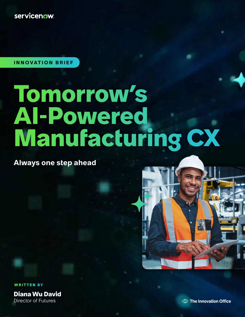 Cover of Tomorrow's AI-Powered Manufacturing CX
