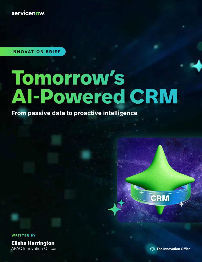 Cover of Tomorrow's AI-Powered CRM